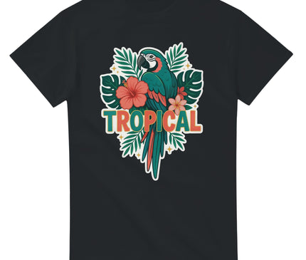 T-shirt Brésil — Perroquet & fleurs exotiques Brazilina