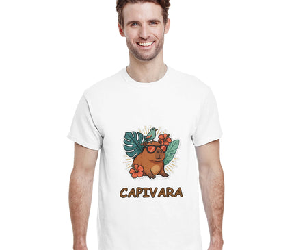 Capybara cool — T-shirt tropical fun Brazilina