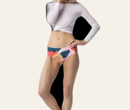 Culotte brésilienne abstraite colorée