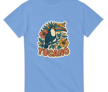 T-shirt Brésil — Toucan & paysage rétro Brazilina