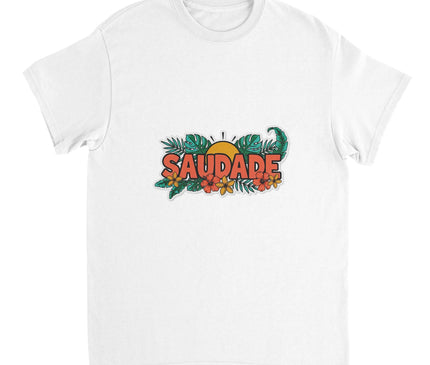 Lettrage SAUDADE — T-shirt tropical Brazilina