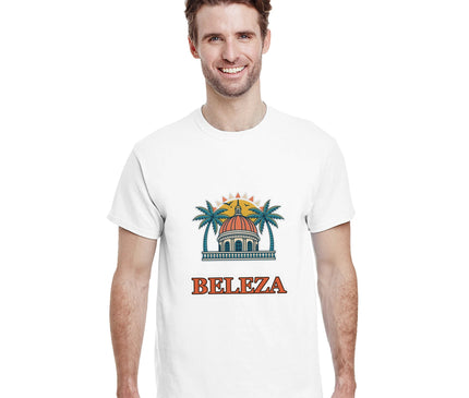 T-shirt Brésil — Palmiers & dôme colonial Brazilina