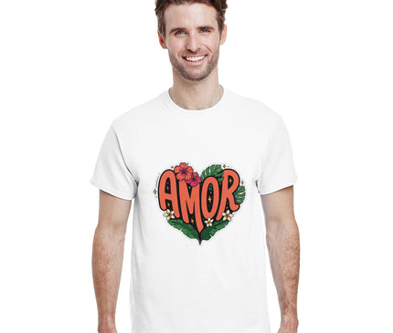 Cœur tropical AMOR — T-shirt Brazilina