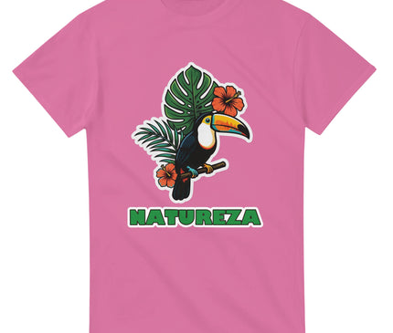 T-shirt Brésil tropical — Toucan & hibiscus Brazilina