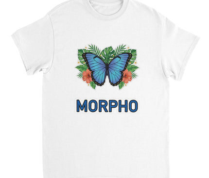 Papillon morpho bleu — T-shirt tropical Brazilina