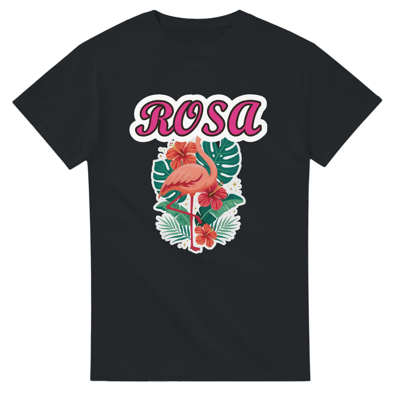Flamant rose tropical — T-shirt exotique Brazilina