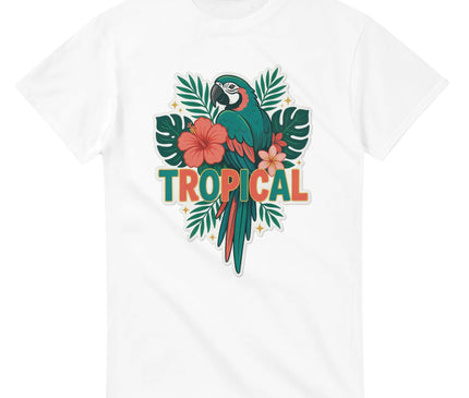 T-shirt Brésil — Perroquet & fleurs exotiques Brazilina