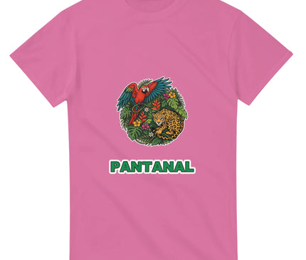 T-shirt Brésil — Perroquet & jaguar (faune) Brazilina