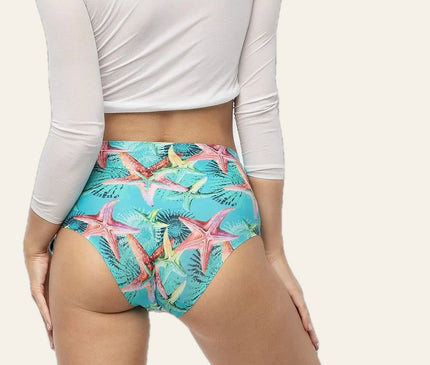 Culotte brésilienne taille haute marine — vue 2