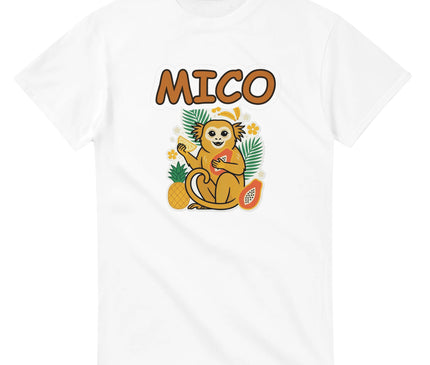 Ouistiti & fruits — T-shirt tropical fun Brazilina