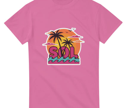 T-shirt Brésil — Coucher de soleil & palmiers Brazilina
