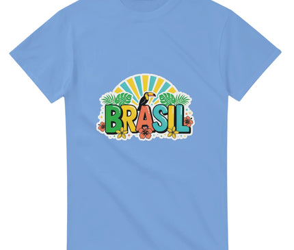 T-shirt Brésil — Lettrage tropical BRASIL Brazilina