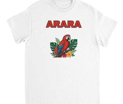 T-shirt Brésil — Perroquet ara rouge Brazilina