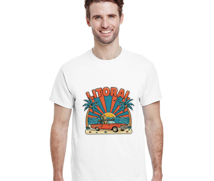 T-shirt Brésil — Voiture vintage & plage Brazilina