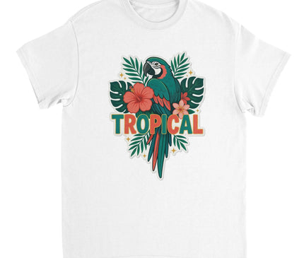 T-shirt Brésil — Perroquet & fleurs exotiques Brazilina