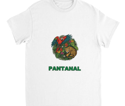T-shirt Brésil — Perroquet & jaguar (faune) Brazilina