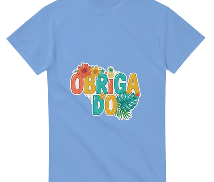 Lettrage OBRIGADO — T-shirt tropical Brazilina