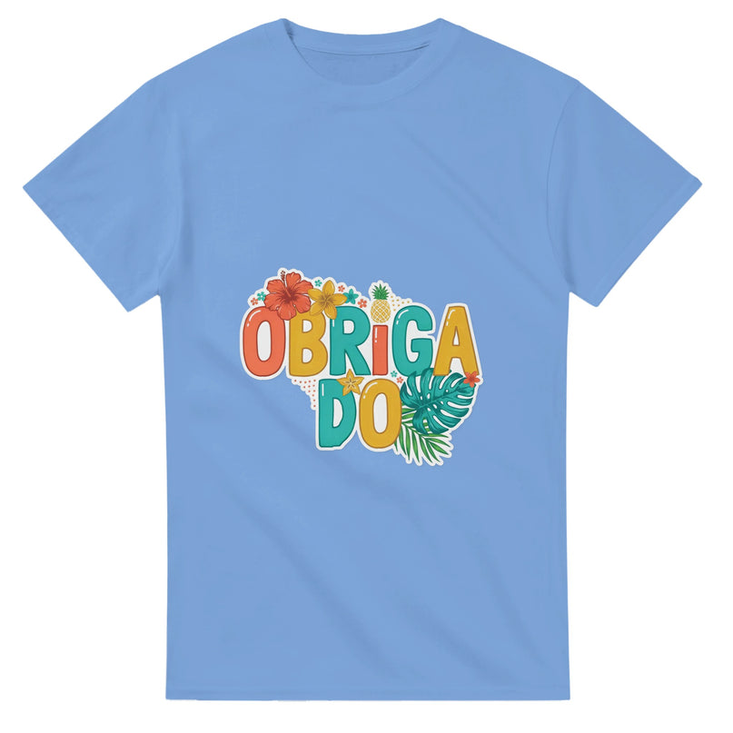 Lettrage OBRIGADO — T-shirt tropical Brazilina