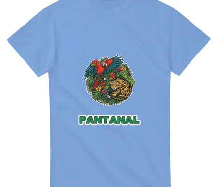 T-shirt Brésil — Perroquet & jaguar (faune) Brazilina