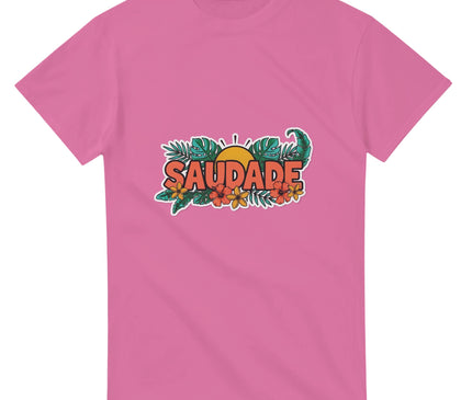 Lettrage SAUDADE — T-shirt tropical Brazilina