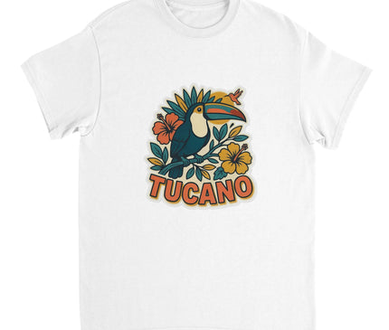 T-shirt Brésil — Toucan & paysage rétro Brazilina