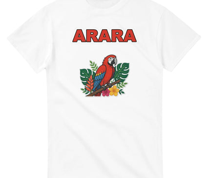 T-shirt Brésil — Perroquet ara rouge Brazilina