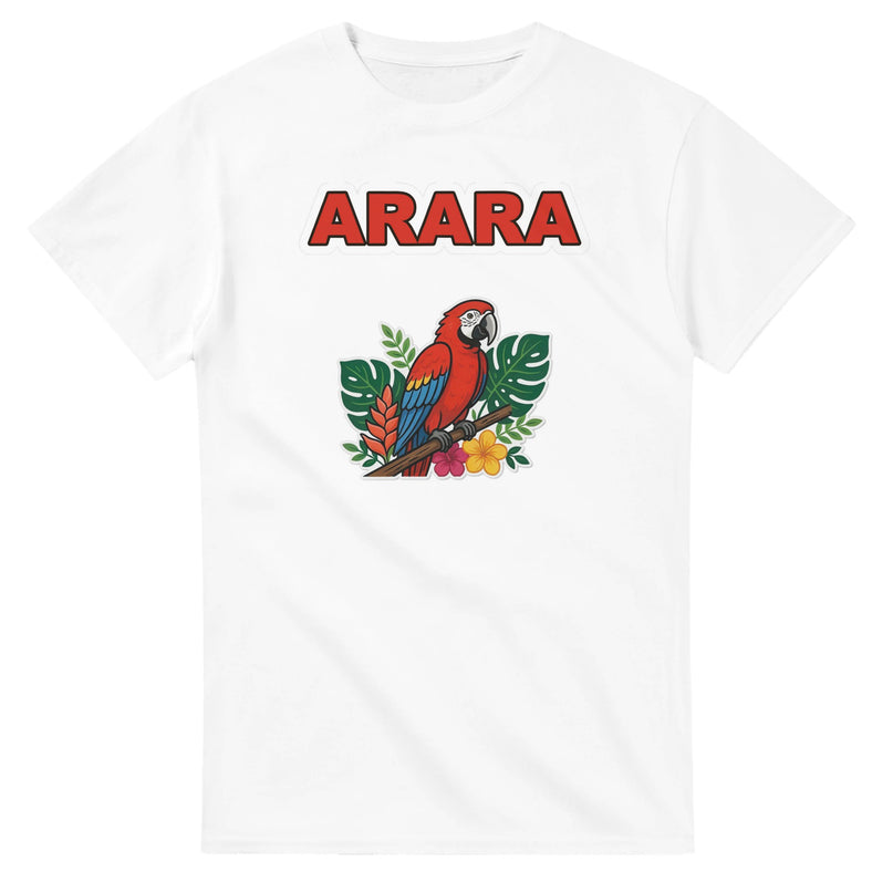 T-shirt Brésil — Perroquet ara rouge Brazilina
