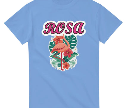 Flamant rose tropical — T-shirt exotique Brazilina