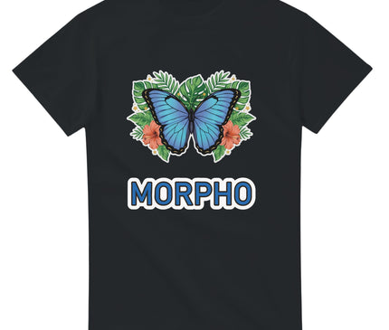 Papillon morpho bleu — T-shirt tropical Brazilina