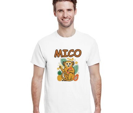 Ouistiti & fruits — T-shirt tropical fun Brazilina