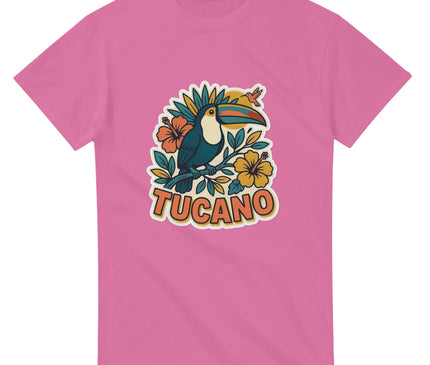 T-shirt Brésil — Toucan & paysage rétro Brazilina