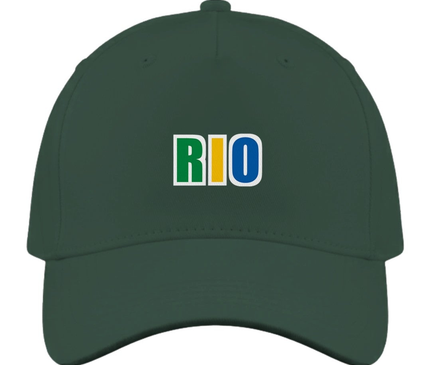 casquette-bresil-rio Vert bouteille