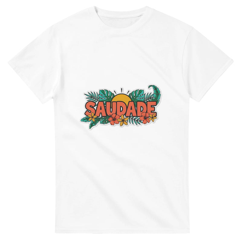 Lettrage SAUDADE — T-shirt tropical Brazilina