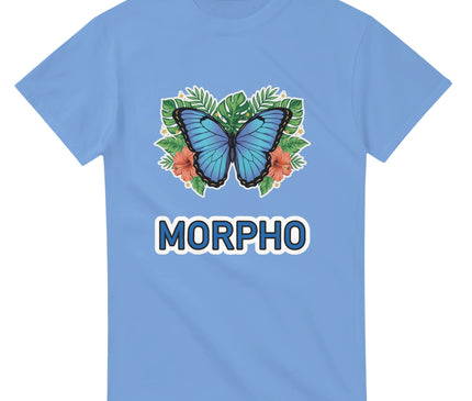 Papillon morpho bleu — T-shirt tropical Brazilina