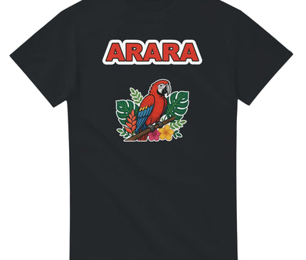 T-shirt Brésil — Perroquet ara rouge Brazilina