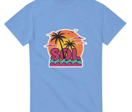 T-shirt Brésil — Coucher de soleil & palmiers Brazilina