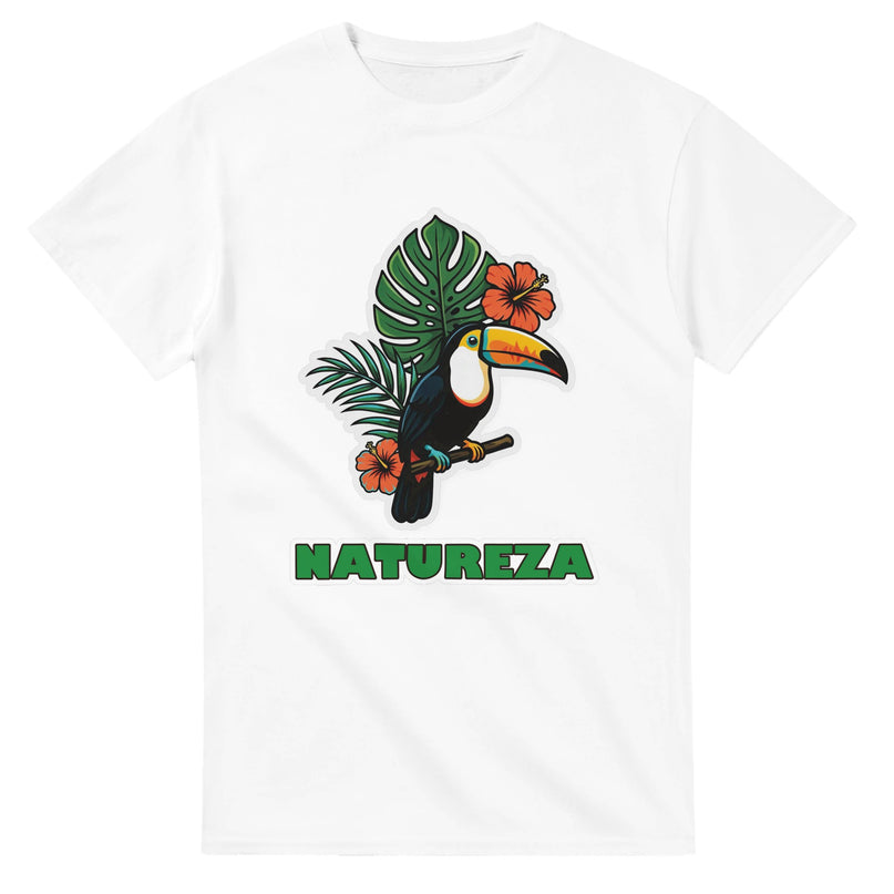 T-shirt Brésil tropical — Toucan & hibiscus Brazilina