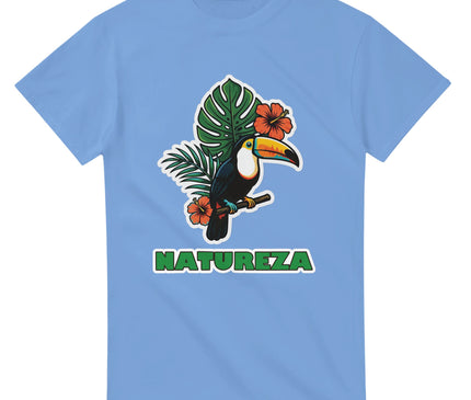 T-shirt Brésil tropical — Toucan & hibiscus Brazilina