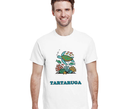 Tortue de mer & récif — T-shirt océan Brazilina