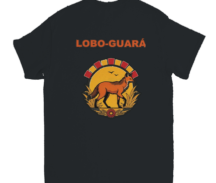 lobo-guara-au-crepuscule dos Noir