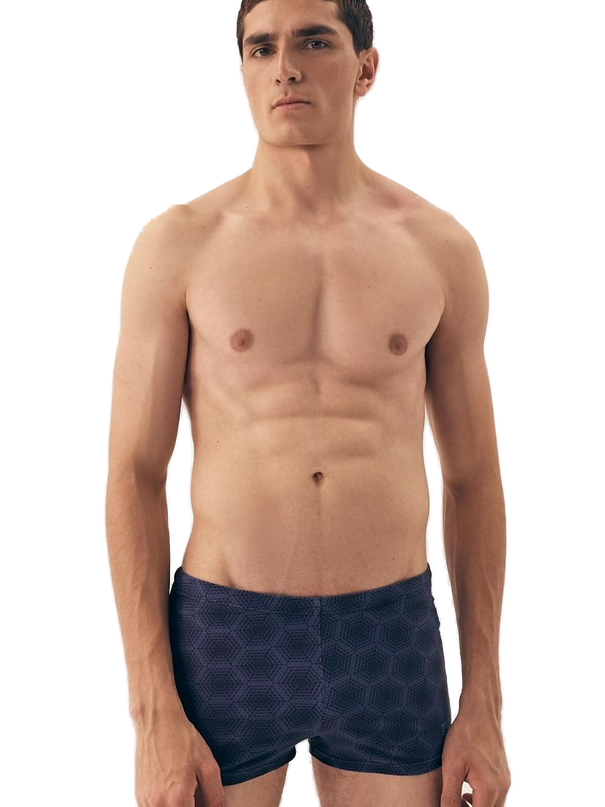Maillot de bain homme bleu marine · modèle 8