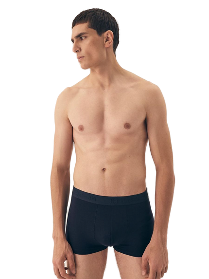 Maillot de bain homme bleu nuit uni