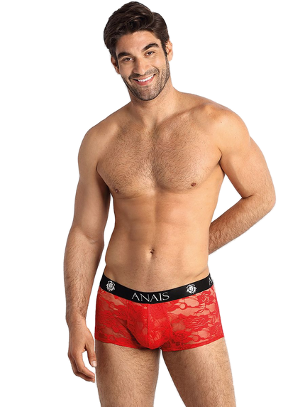 Maillot de bain homme rouge marbré