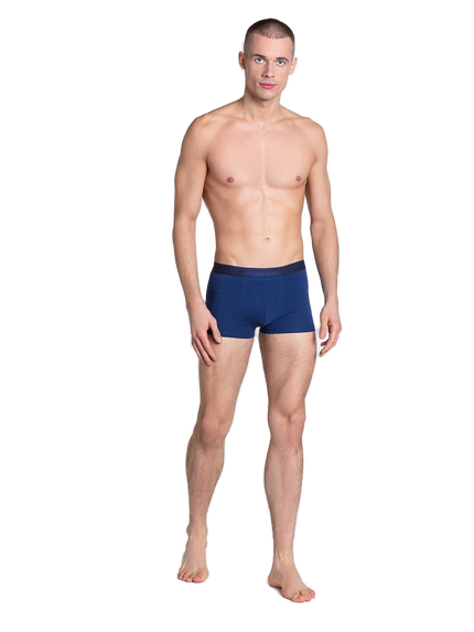 Maillot de bain homme bleu marine profond uni