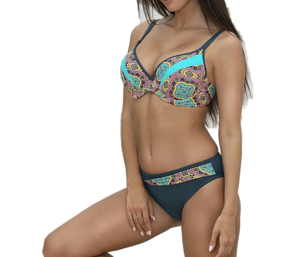Bikini brésilien vert — 2 pièces · modèle 4