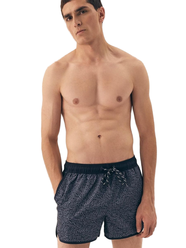 Maillot de bain homme bleu marine · modèle 10