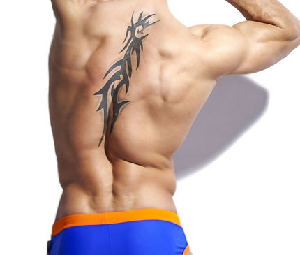 Maillot de bain homme bleu · modèle 1