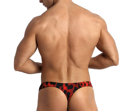 Maillot de bain homme rouge · modèle 1