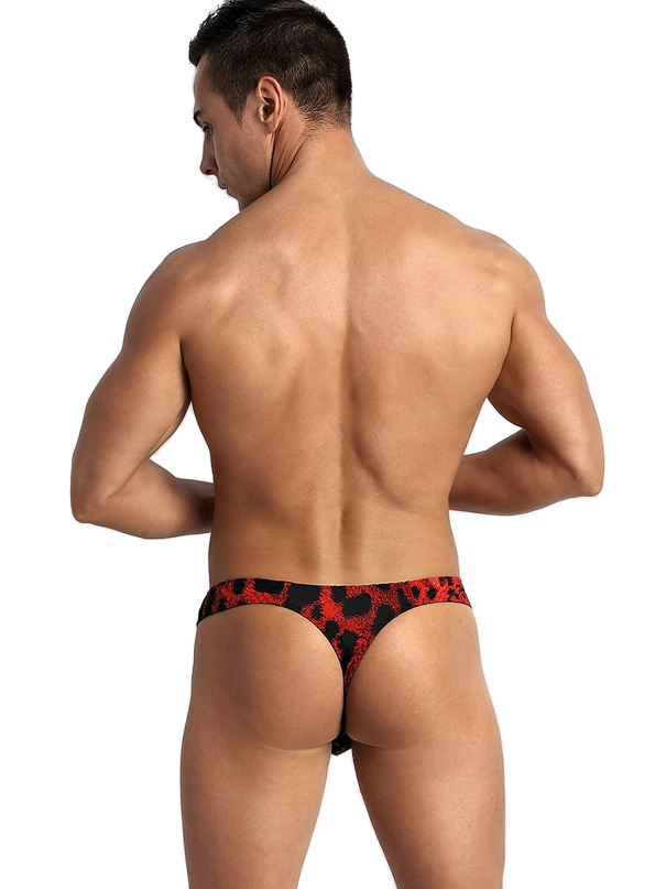 Maillot de bain homme rouge · modèle 1