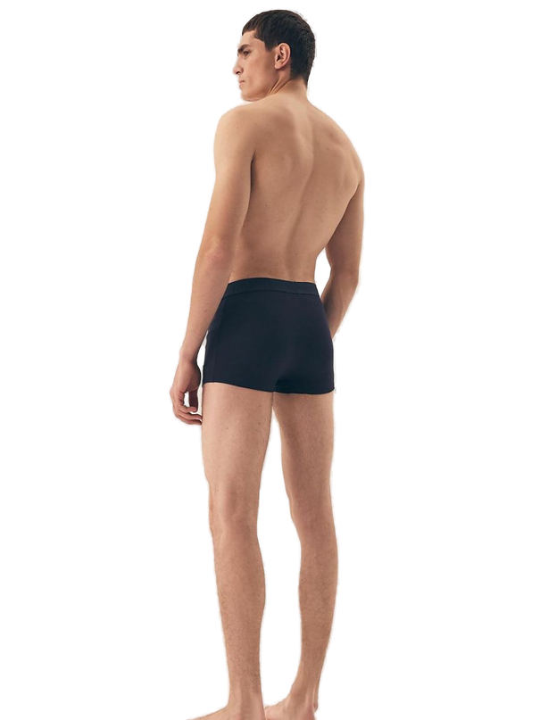 Maillot de bain homme bleu nuit uni